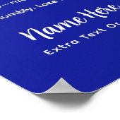Personalisierte Pickleball-Regeln Urbane Survival Poster (Ecke)