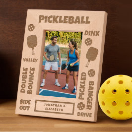 Personalisierte Pickleball-Spielerbegriffe Geätzte Rahmen