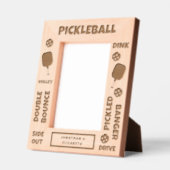 Personalisierte Pickleball-Spielerbegriffe Geätzte Rahmen (Links)