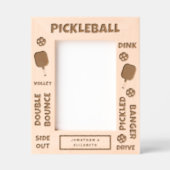 Personalisierte Pickleball-Spielerbegriffe Geätzte Rahmen (Vorderseite)