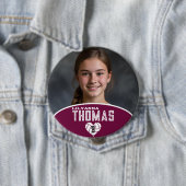 Personalisierte Picture Volleyball-Spielernummer Button (Beispiel)