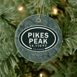 Personalisierte Pikes Peak Colorado Ringen Keramik Ornament