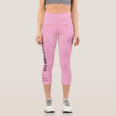 Personalisierte Pilates Crew Reformer oder Mat Pin Capri Leggings (Vorderseite)