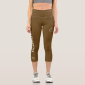 Personalisierte Pilates-Crew-Reformer- oder Matte  Capri Leggings (Vorderseite)