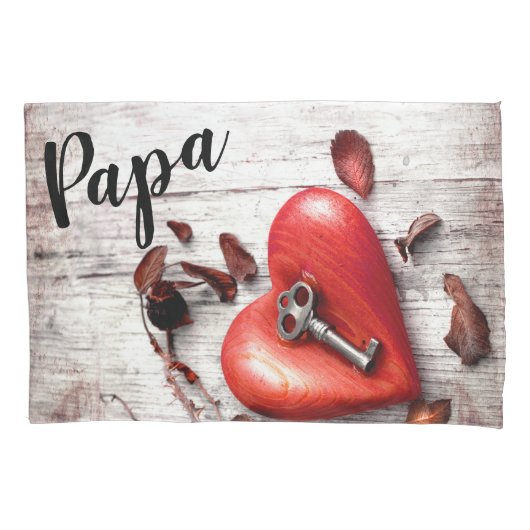 Personalisierte Pillow Hüllen Land Holzschlüssel f Kissenbezug (Vorderseite-Links)