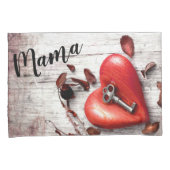 Personalisierte Pillow Hüllen Land Holzschlüssel f Kissenbezug (Vorderseite-Rechts)