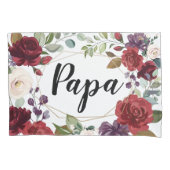 Personalisierte Pillow Hüllen White Roses Gold Geo Kissenbezug (Vorderseite-Links)