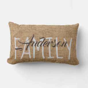Personalisierte Pillow Imitat Burlap Rustica Lendenkissen