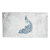 Personalisierte Pillowcases mit Blue Peacock Kissenbezug (Rückseite-Rechts)