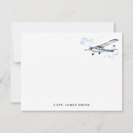 Personalisierte Pilot Aviation Mitteilungskarte (Vorderseite)