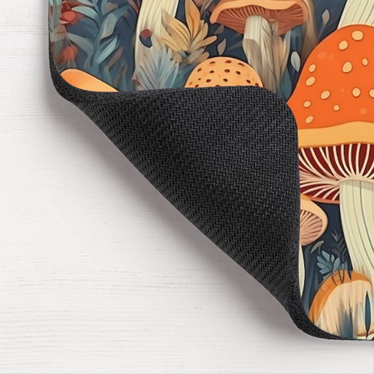 Personalisierte Pilze aus farbenfrohen Wäldern Mousepad (Ecke)