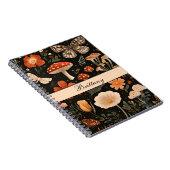 Personalisierte Pilze und Blume fallen Notizblock (Rechte Seite)