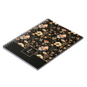 Personalisierte Pilze und Blume Kernpunkt Notizblock (Linke Seite)