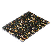 Personalisierte Pilze und Blume Kernpunkt Notizblock (Linke Seite)