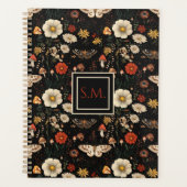 Personalisierte Pilze und Blume Kernpunkt Planer (Vorderseite)