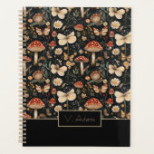 Personalisierte Pilze und Blume Kernpunkt Planer (Vorderseite)