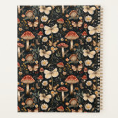 Personalisierte Pilze und Blume Kernpunkt Planer (Rückseite)