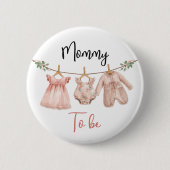 Personalisierte Pin-Nadel für werdende Mütter Button (Vorderseite)