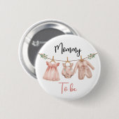 Personalisierte Pin-Nadel für werdende Mütter Button (Vorne & Hinten)