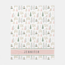 Personalisierte Pine Retreat Whimsistische Fleece