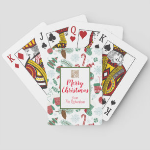 Personalisierte Pinecones, Candy Canes Mittens Bäu Spielkarten