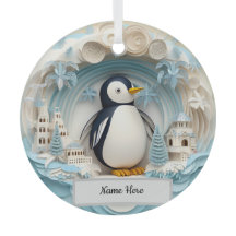 Personalisierte Pinguin-Ornament