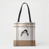 Personalisierte Pinguin-Tote-Tasche Tasche (Vorderseite)