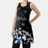 Personalisierte Pinguinfamilie Schürze (InSitu)