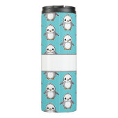 Personalisierte Pinguinkinder trinken Schuster Thermosbecher (Rückseite)