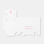 Personalisierte Pink Cross Zent Gefälligkeitsboxen Geschenkschachtel (Ungefaltet)