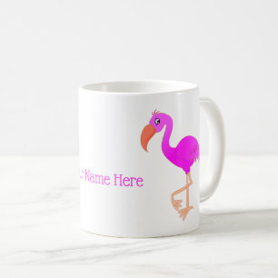 Personalisierte Pink Flamingo Tasse mit Individuel
