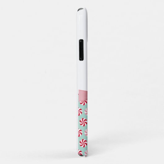 Personalisierte Pink & Green Weihnachtscreme mit B Case-Mate iPhone Hülle (Hinten/Rechts)