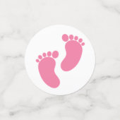 Personalisierte Pink-Kinderdusche Konfetti (Klein Vorderseite)