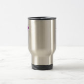 Personalisierte Pink Lily Blume Reisebecher (Mittel)