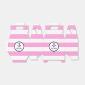 Personalisierte Pink/Navy Girl Nautical Baby Dusch Geschenkschachtel (Ungefaltet)