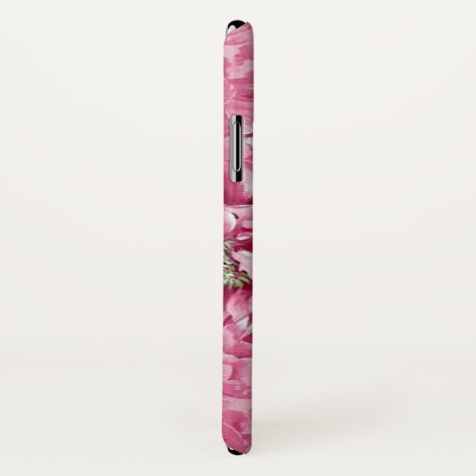 Personalisierte Pink-Peonies-Cluster Case-Mate iPhone Hülle (Hinten/Rechts)