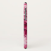 Personalisierte Pink-Peonies-Cluster Case-Mate iPhone Hülle (Hinten/Links)