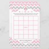 Personalisierte Pink Uwe Baby Duschspiele Bingo (Vorne/Hinten)