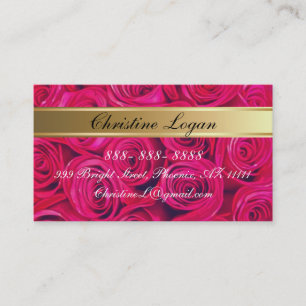Personalisierte PinkRoses Geschäfts-Karten, 100 Visitenkarte