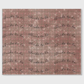 Personalisierte Pinselbrille als Rosa Geschenkpapier (Flach)