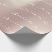 Personalisierte Pinselbrille, um pinkfarben zu sei Geschenkpapier (Ecke)