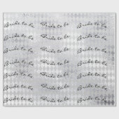 Personalisierte Pinselbrille zum silbernen Diamant Geschenkpapier (Flach)