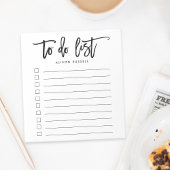 Personalisierte Pinselstriche Notizblock