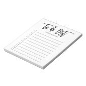 Personalisierte Pinselstriche Notizblock (Rotiert)