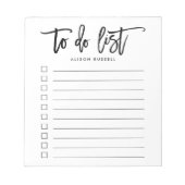 Personalisierte Pinselstriche Notizblock (Vorderseite)