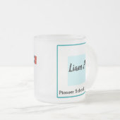Personalisierte Pioneer-Schule Mattierte Tasse (VorderseiteRechts)