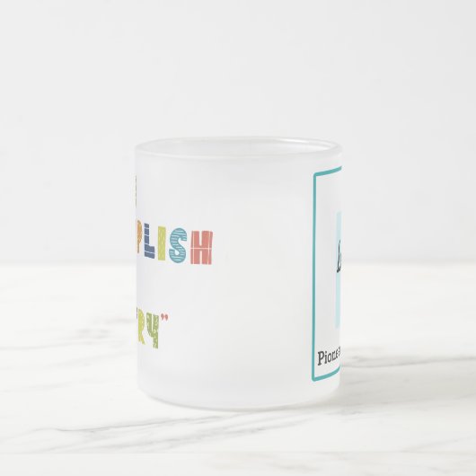 Personalisierte Pioneer-Schule Mattierte Tasse (Mittel)