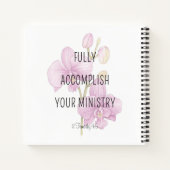 Personalisierte Pioneer-Schulhefte mit Orchideen Notizblock (Rückseite)