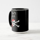 Personalisierte Pirate Skull Crossbones Kaffee Tas Tasse (Vorderseite Links)