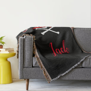 Personalisierte Piratenflagge (Cutlass) Decke